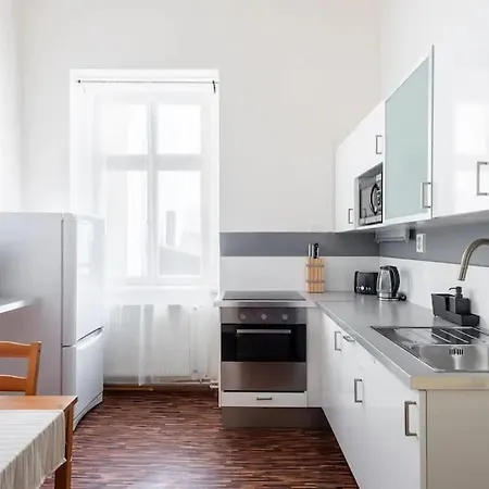 شقة Spacious With Balcony At Wenceslas Sq *